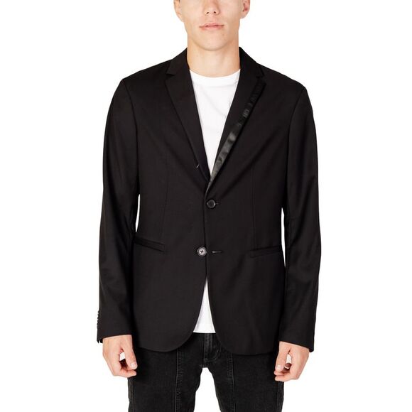 Armani Exchange SlimFit Notch Lapel Blazer Men black
